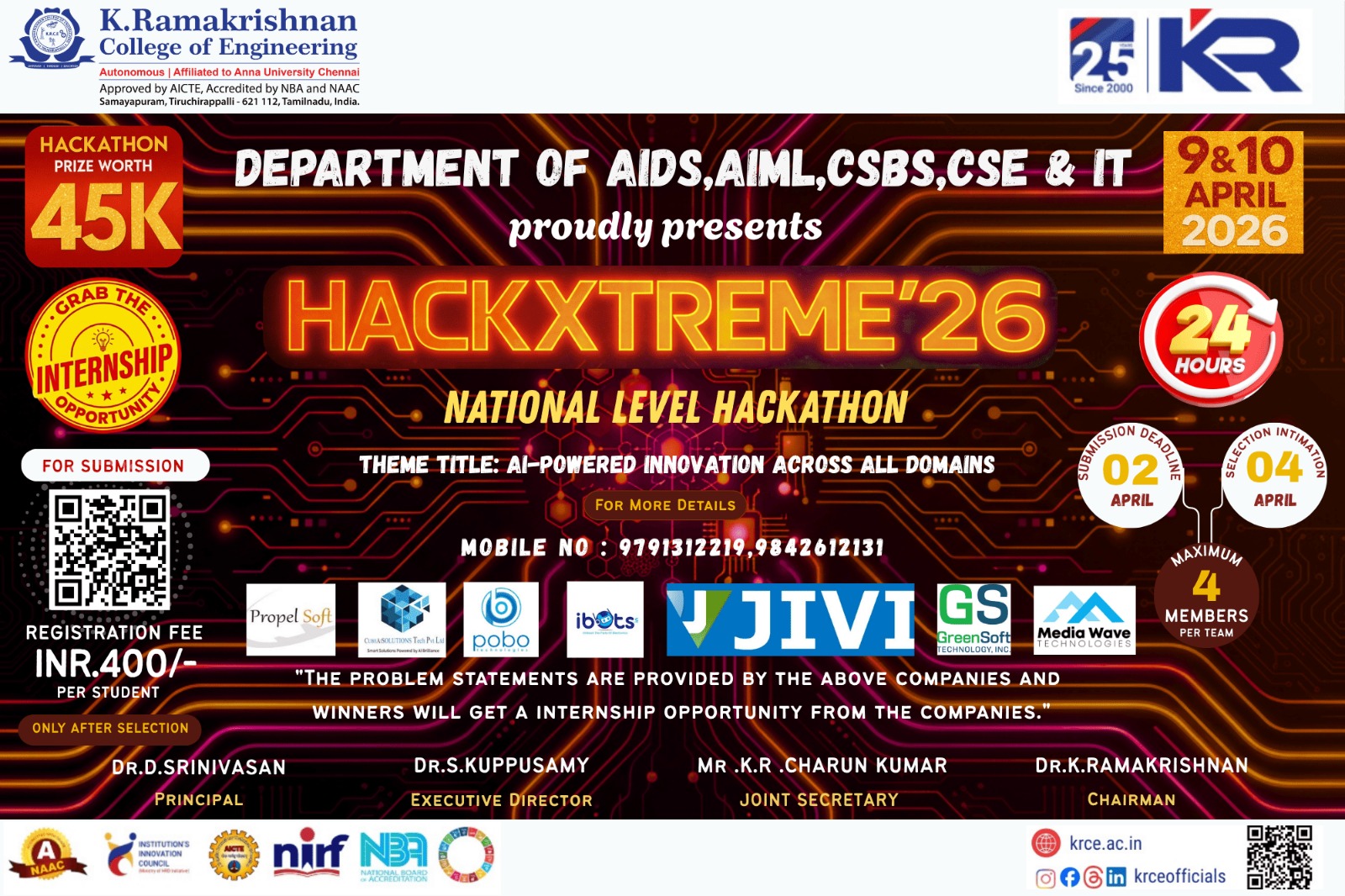 HackXtreme'26 Hackathon Poster 